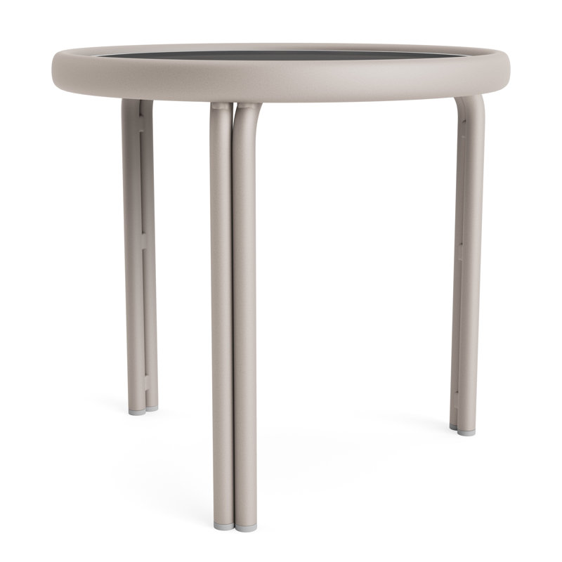 Kantan Outdoor Round Side Table, Dove