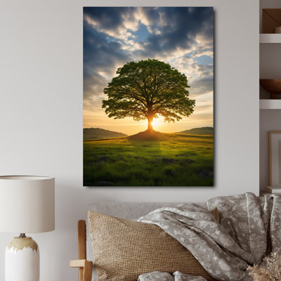 «Summer Solitude Tree Glow» sur toile