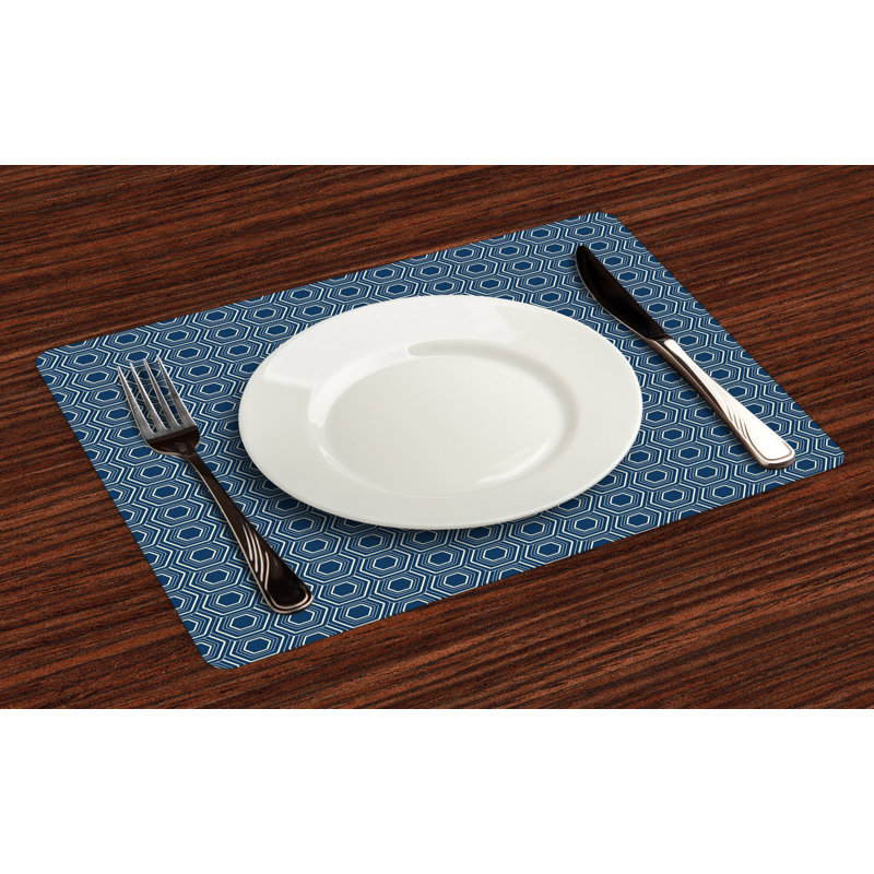 Polyester Abstract Rectangle Placemat