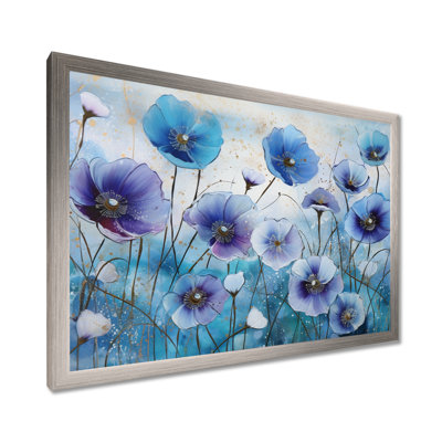Blue And Purple Morning Glory Flowers - Flowers Canvas Prints