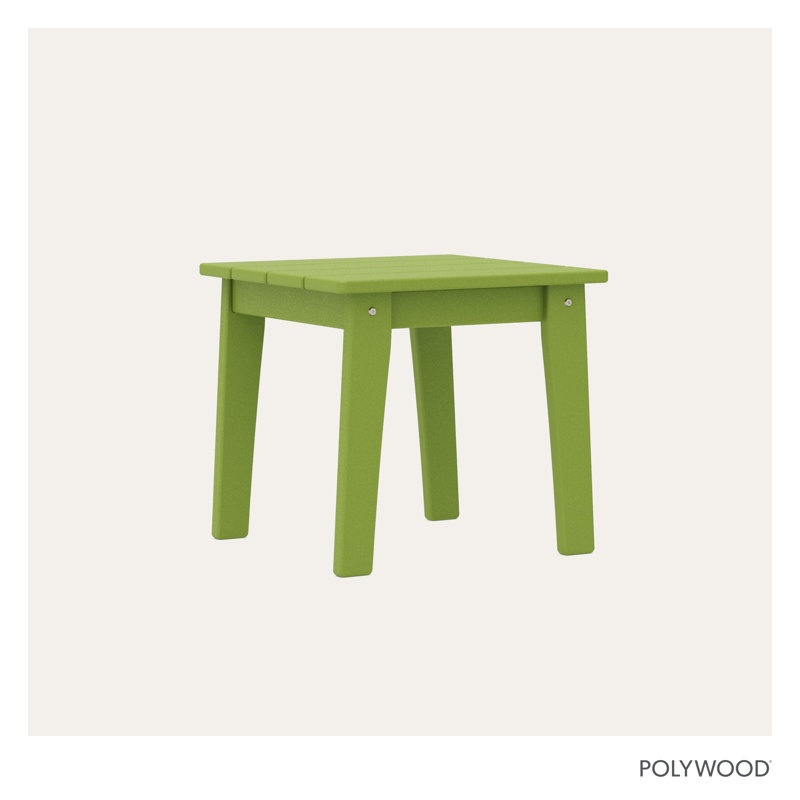 POLYWOOD X  Sol 72 End Table, Lime