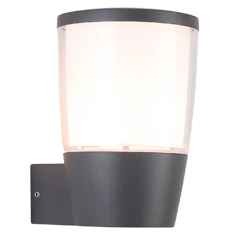 Canonsburg 16.3cm H Outdoor Armed Sconce, Grey