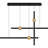 Harvick Integrated LED Matte Black Linear Chandelier