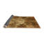 Tapis brun à motif géométrique-490304950