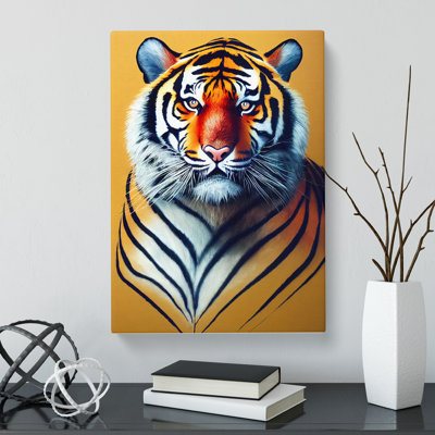 Tiger Gestural - Wrapped Canvas