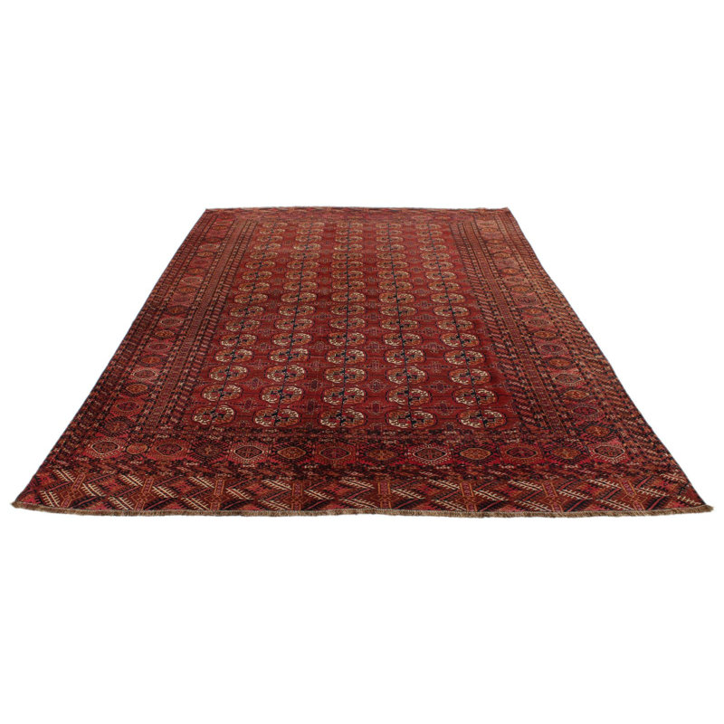 7x11 Camel and Brown Anatolian Tribal Rug
