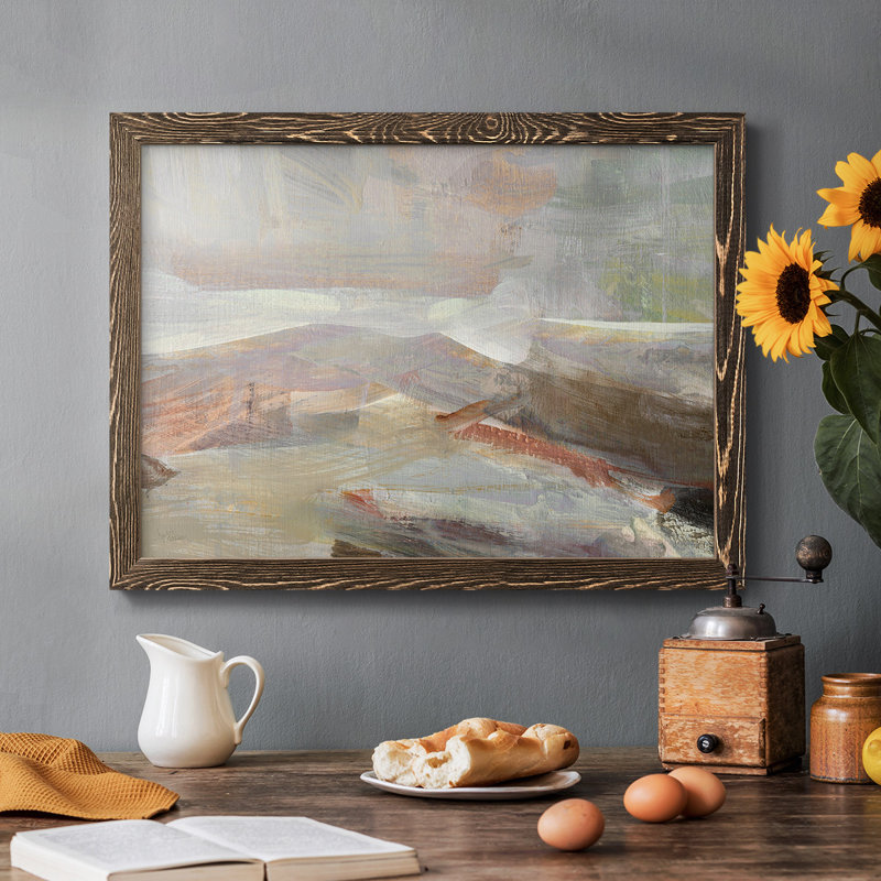 «Distant Canyon», reproduction sur toile encadrée, Noyer, H 26 po x l 38 po x P 1,5 po