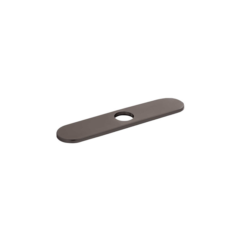 Écusson 10,5 po, Noir brossé / chrome