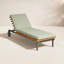 Perch Outdoor Teak Chaise Lounge-48482370-96832066