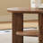 Medieval-style solid wood coffee table