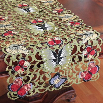 Chemin de table géométrique en papier-peint