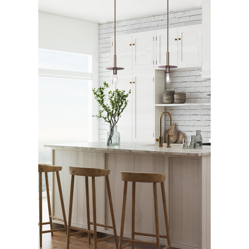 Luminaire suspendu 1 lumière Elianore, Or
