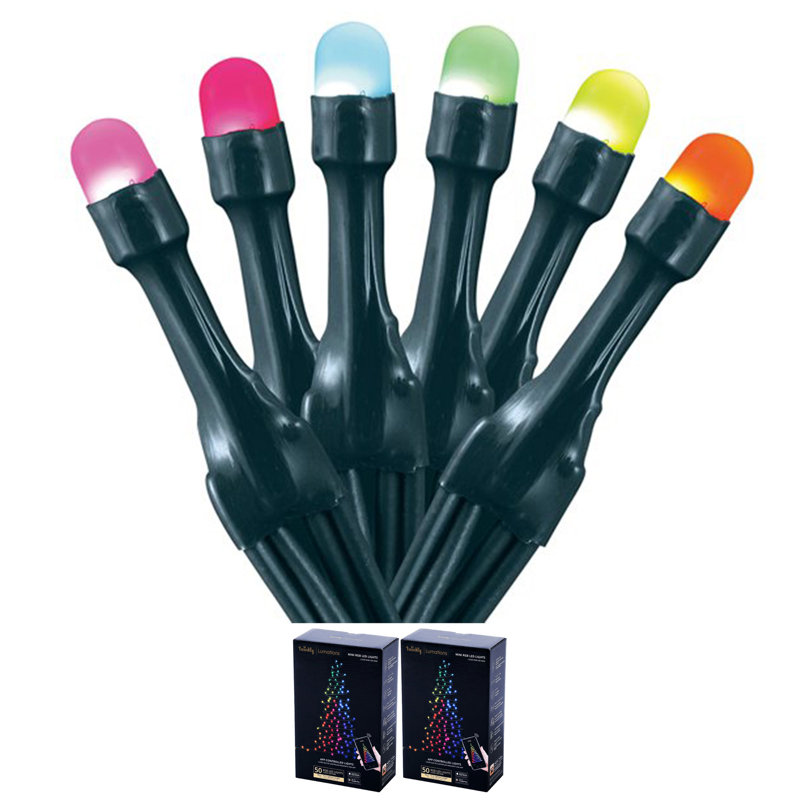 Bulb Wide Angle LED Mini String Light, 195.6"