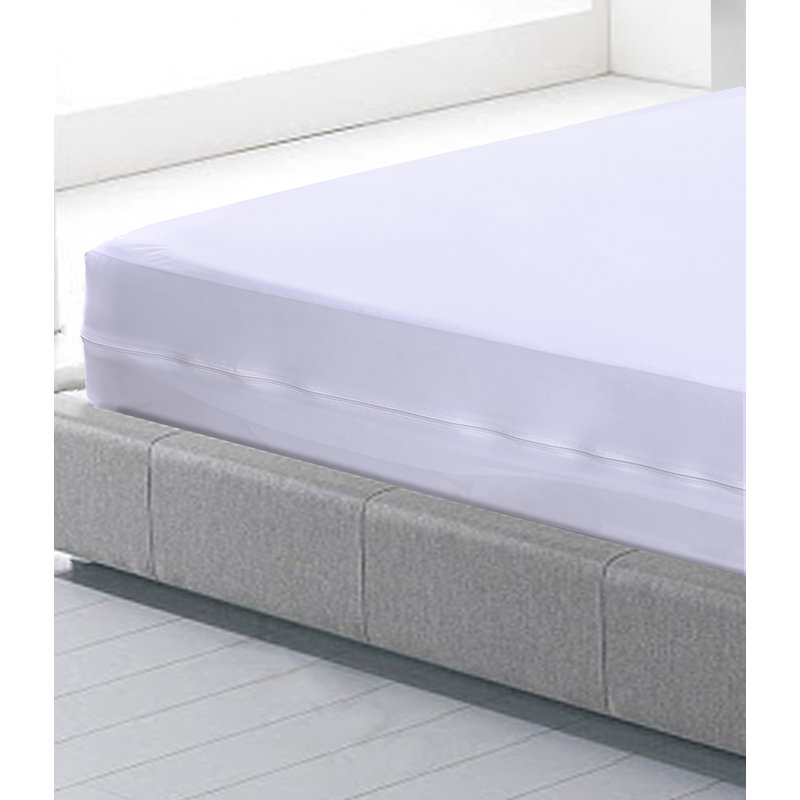 Gaier Fully Enclosed Zippered Mattress Cover Encasement, Small Double (4')