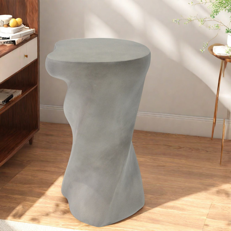Concrete Top End Table