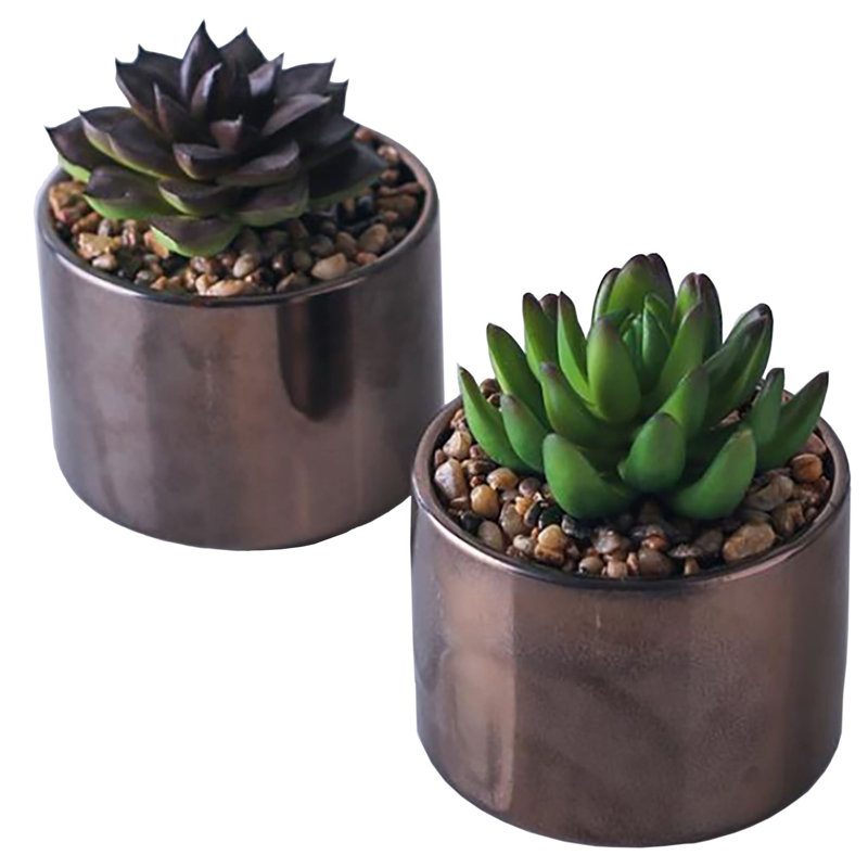 33.02cm Faux Plant in Ceramic Pot