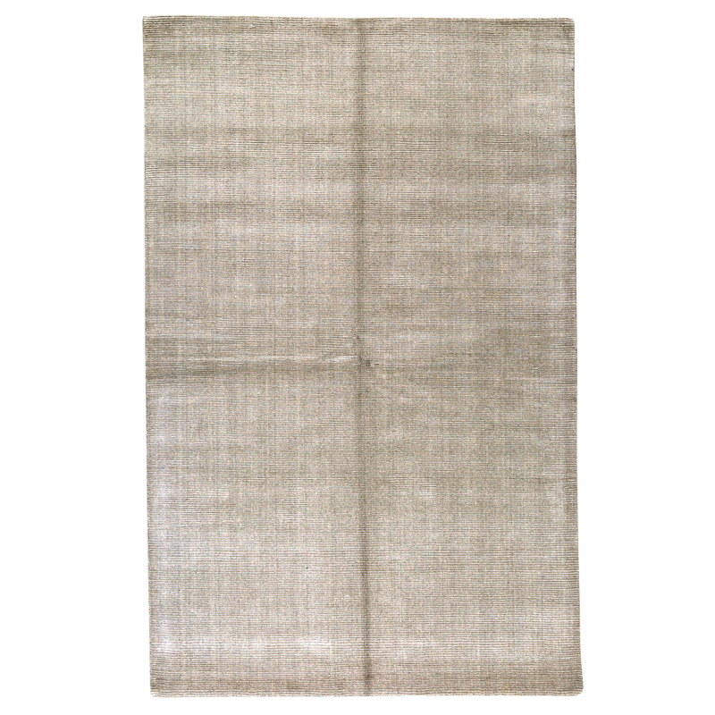 High-Quality Hand-Knotted Brown And Green Area Rug