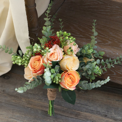 Arrangement floral mélangé champagne