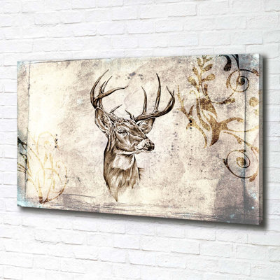 Deer - Wrapped Canvas Print