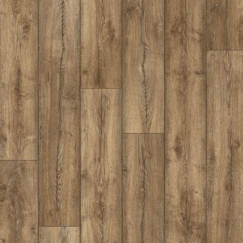 Brown Wood Effect Anti Slip Vinyl Flooring For Living Room, Dining Room, Hallways, 2.3mm Thick Cushion Backing 300cm X 300cm
