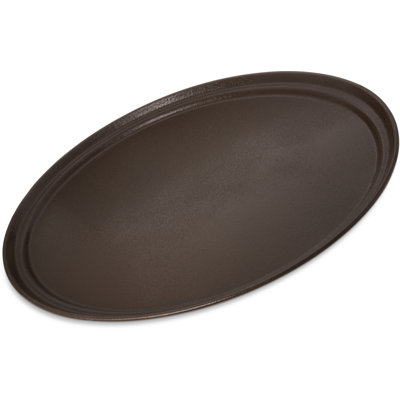 Plateau ovale Gripite 2 27 po x 22 po - noir