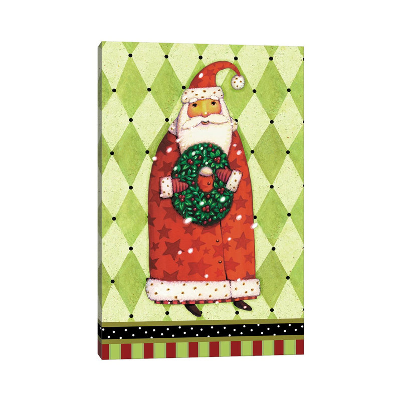 Harlequin Christmas II by Viv Eisner - Wrapped Canvas Print, 101.6 cm H x 66.04 cm W x 1.91 cm D