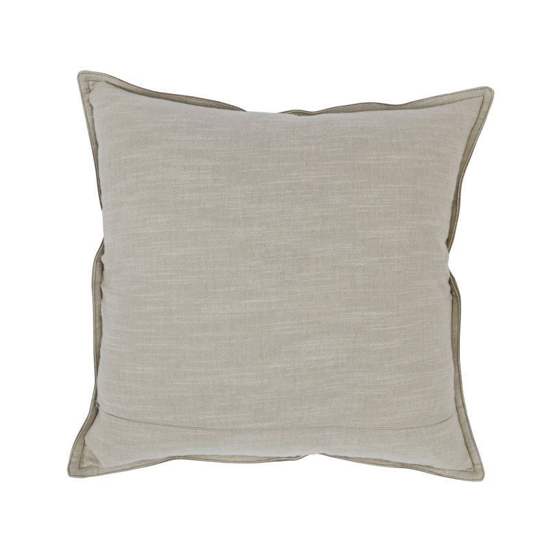 Cheyenne Square Pillow Cover & Insert, Taupe, Square 22"