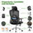Mersed Office Chair Ergonomic Office Chair with Adaptive Lumbar Support, Mesh Computer Desk Chair with High Back, Adjustable Headrest&Tilt Function, Rolling Work Swivel Task Chairs with Wheel 3D Armrests-1261074539