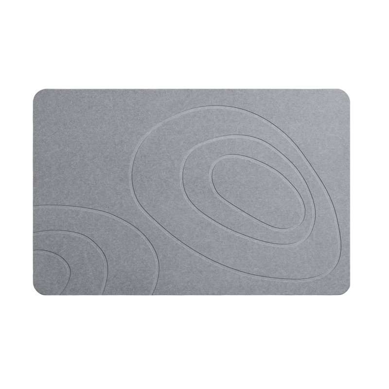 Ensemble de 4 tapis de bain Diatom, Pebble Grey