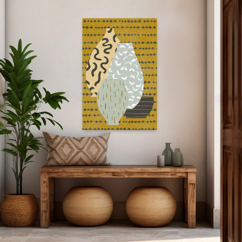 Art contemporain, art contemporain abstrait, H 48 po x l 32 po