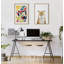 «Mid Century Modern Fox» par Rachel Lee, 3 oiseaux, reproduction d'art sur toile encadrée-1253568145-1253568144