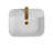 Rectangular Countertop Ceramic Wash Basin (White Finish) CUPC Certified