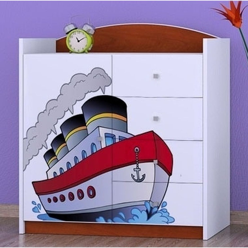 Nishimura Kids 4 - Drawer Combo Dresser, Brown