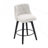 Modern 360° Swivel Counter Stools Set Of 2 - 25" Counter Height Breathable Linen-Cotton, BIFMA Certified For Kitchen Island & Home Bar, White-562678777