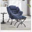 Méridienne moderne avec repose-pieds, accoudoirs, poche latérale et repose-pieds pour petits espaces, fauteuil de lecture confortable et élégant-369000342