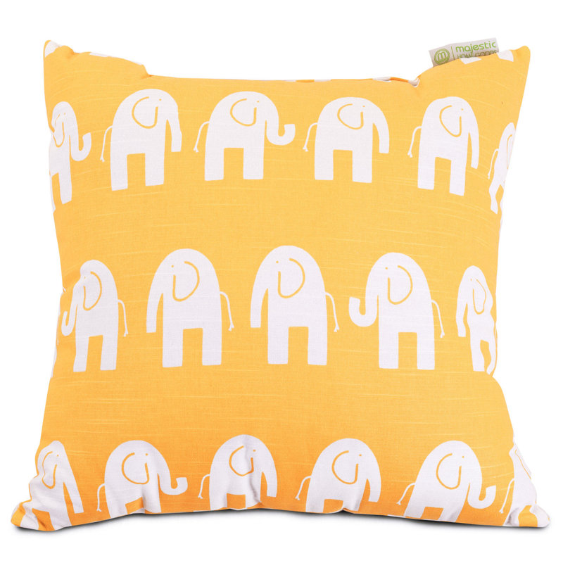 Coussin Ellie, 20 po X 20 po, Jaune