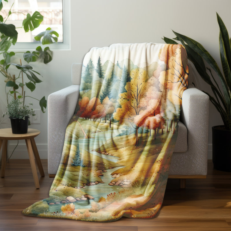 Throw Blanket, 80" L x 68" W