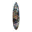 Oliver Gal Katy Hirschfeld - Galaxy Girl Surfboard Fashion - Die-Cut Acrylic Glass Wall Art Sculpture
