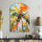 Palm Trees Palm VII - Arch Shape Large Multi-Colour Wall Clock - Unique Shape-104240572