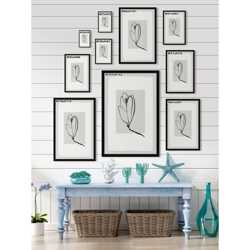 Ready to Bloom 1 Piece Single Picture Frame Wall Art, 30cm H x 20cm W x 3.81cm D