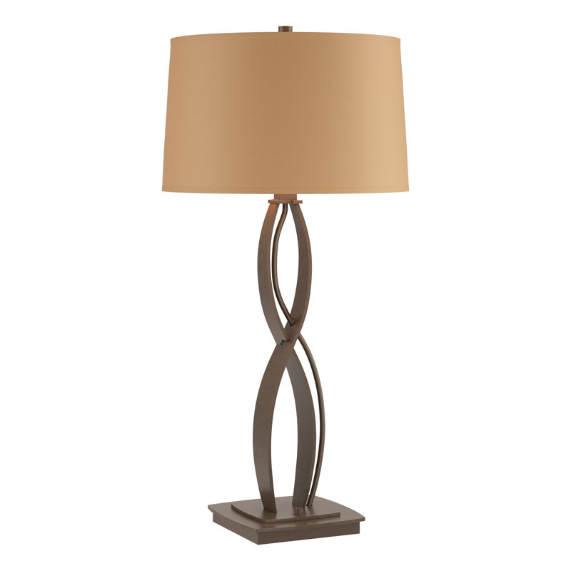Almost Infinity Table Lamp, Bronze, Flax