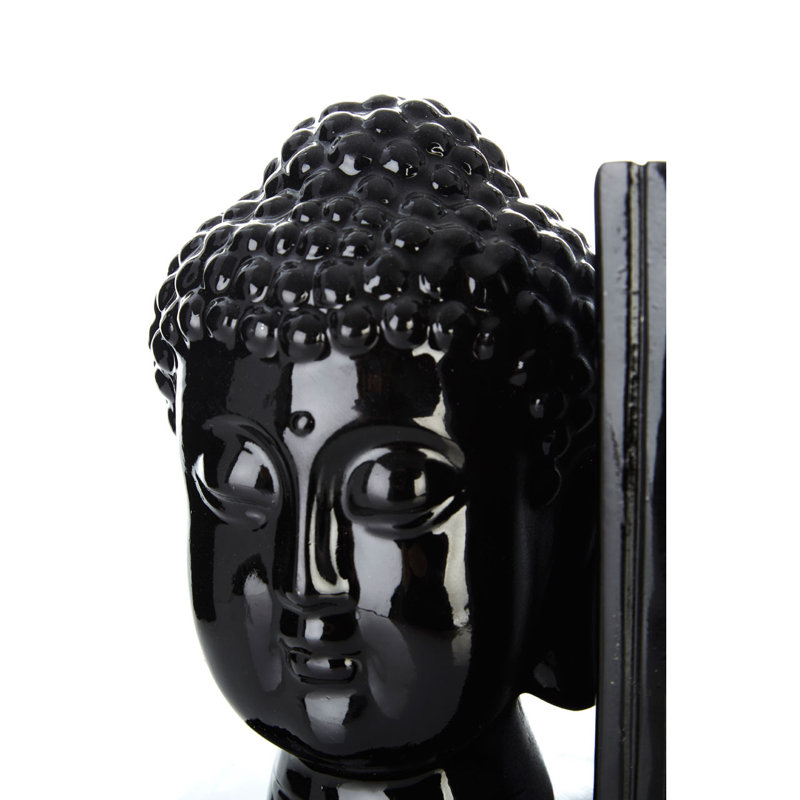 Modern & Contemporary Resin Bookends, Black