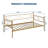 Metal Twin Day Bed, Premium Steel Slat Support-1958697065