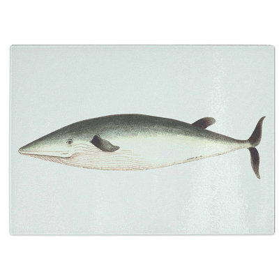 Tempered Glass Rostrated Whale by George Shaw Chopping Board