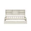 Structure de lit simple avec tablettes latérales, deux tiroirs et port USB intégré-681538382