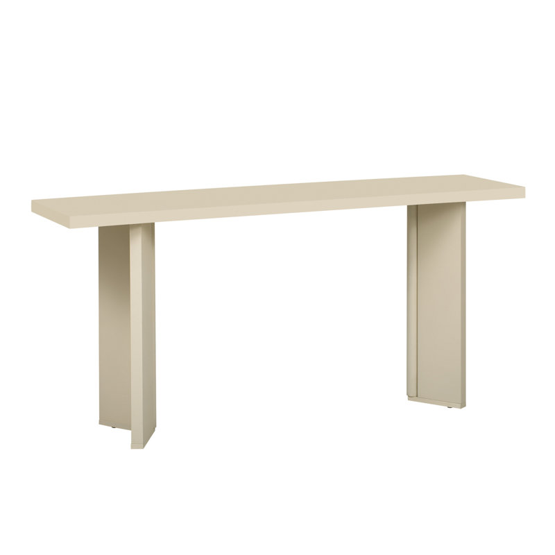Table basse 63 "en bois beige, Beige