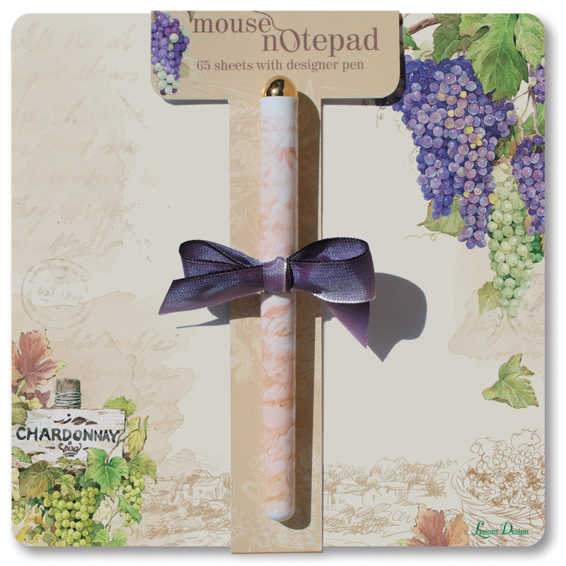 Lissom Design Mouse Note Pad, Winery