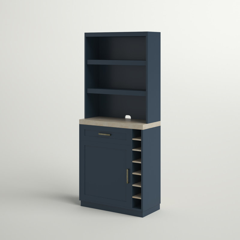 Witney Sideboard with Bar Hutch, Fontana Blue
