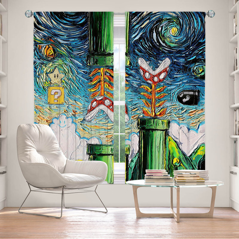 Feri Room Darkening Curtain Pair, 40" W x 82" L