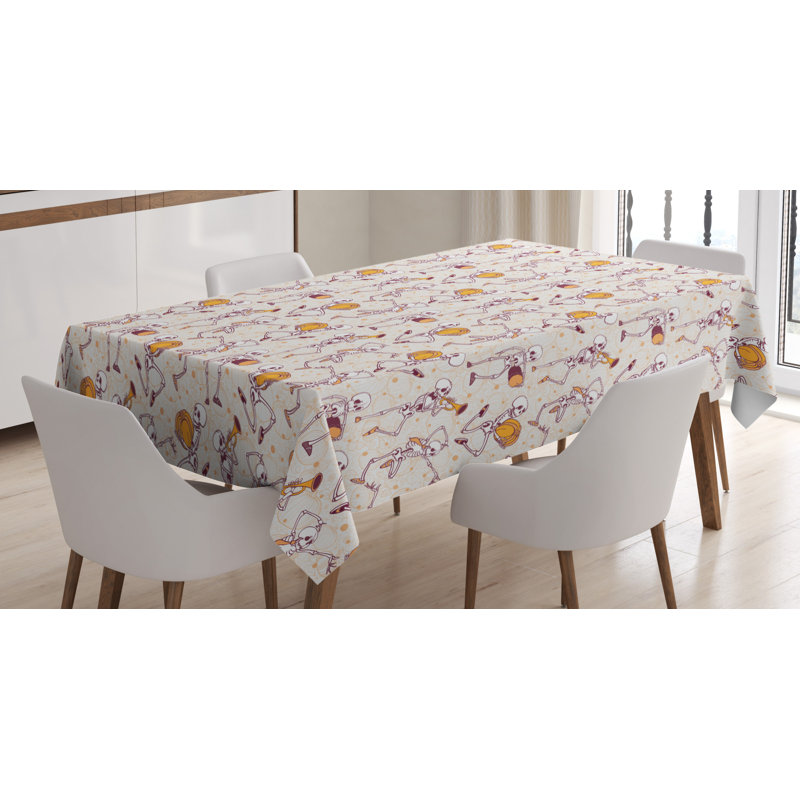 Geometric Halloween Tablecloth, 70" x 52"